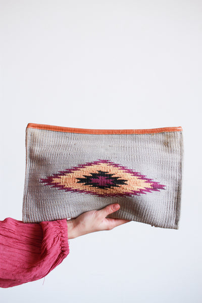 1980s Chimayo Woven Envelope Clutch Bag