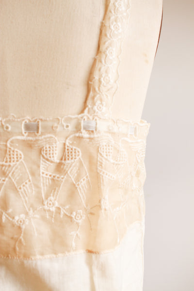 1920s Cotton Lace Ribbon Camisole