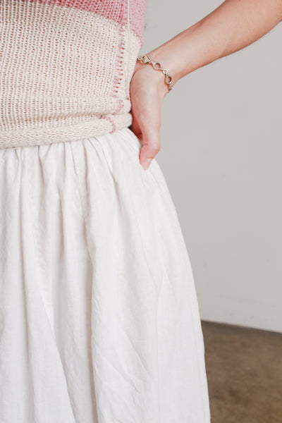 Victorian White Cotton Petticoat