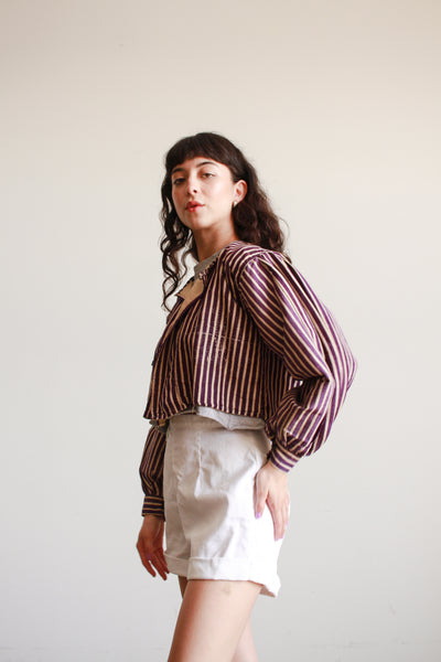 Antique Victorian Violet Striped Jacket