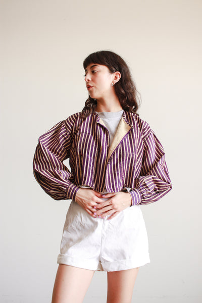 Antique Victorian Violet Striped Jacket