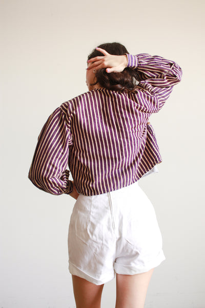 Antique Victorian Violet Striped Jacket