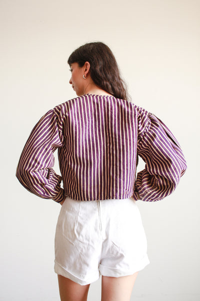 Antique Victorian Violet Striped Jacket