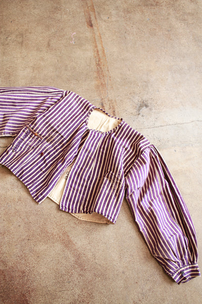 Antique Victorian Violet Striped Jacket