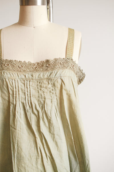 Antique Olive Dyed Camisole Dress S/M