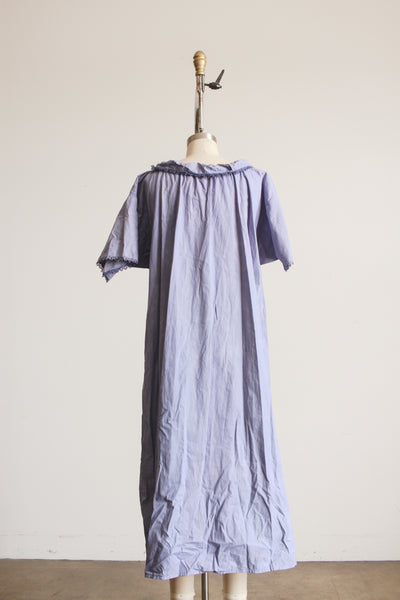 1960s Cerulean Dyed Smock Dress M/L