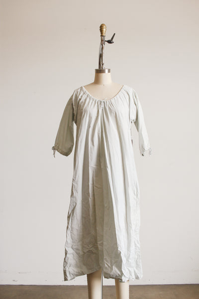 1960s Seaglass Dyed Cotton Tie Dress M/L