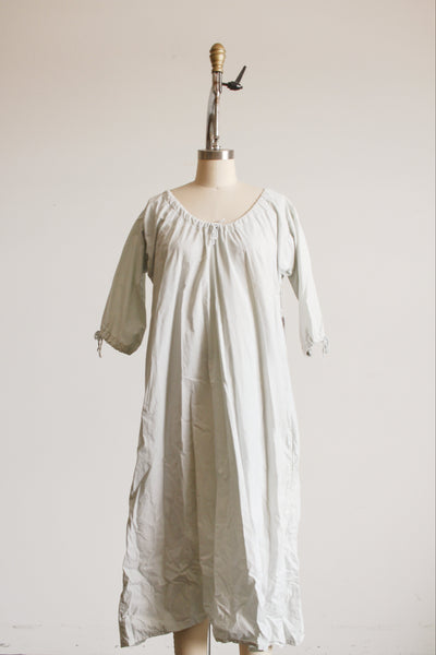 1960s Seaglass Dyed Cotton Tie Dress M/L