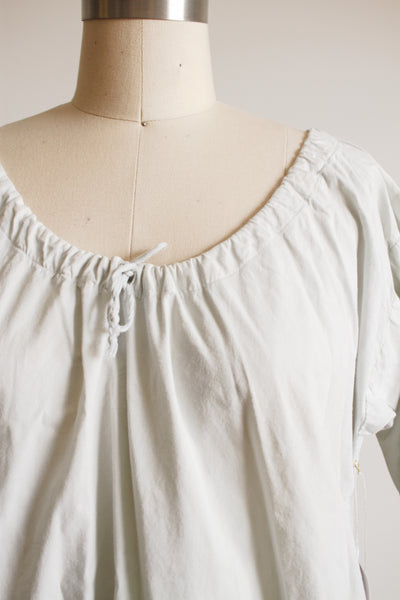 1960s Seaglass Dyed Cotton Tie Dress M/L
