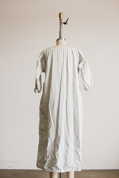 1960s Seaglass Dyed Cotton Tie Dress M/L