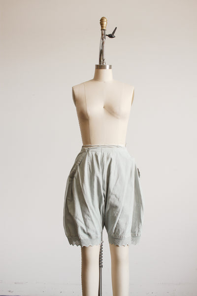 Antique Seaglass Dyed Cotton Twill Tie Bloomers