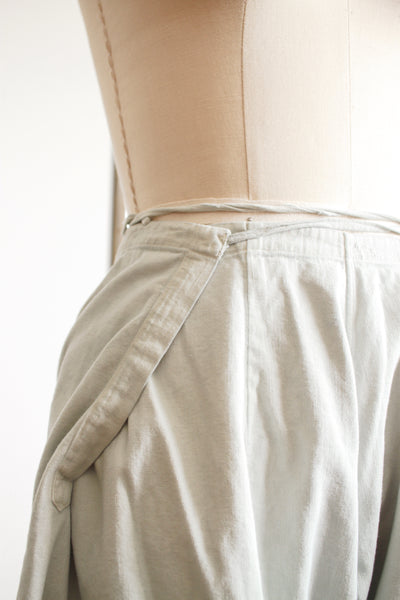 Antique Seaglass Dyed Cotton Twill Tie Bloomers