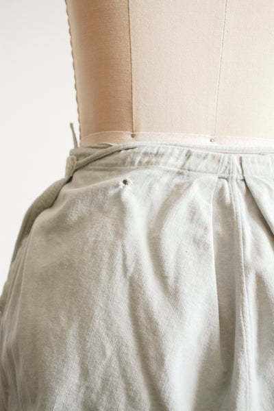 Antique Seaglass Dyed Cotton Twill Tie Bloomers