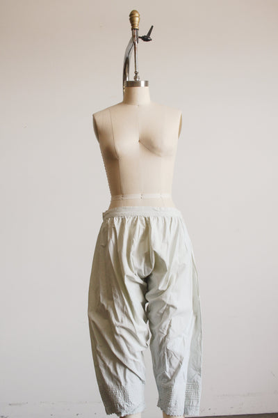 Antique Mint Dyed Cotton Bloomers