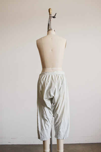 Antique Mint Dyed Cotton Bloomers