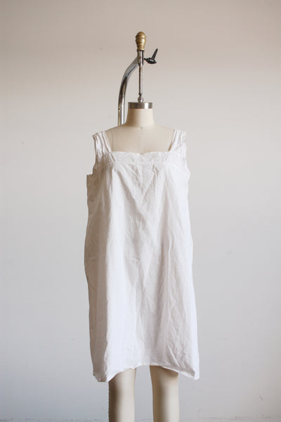 Antique White Cotton Tank Dress M/L