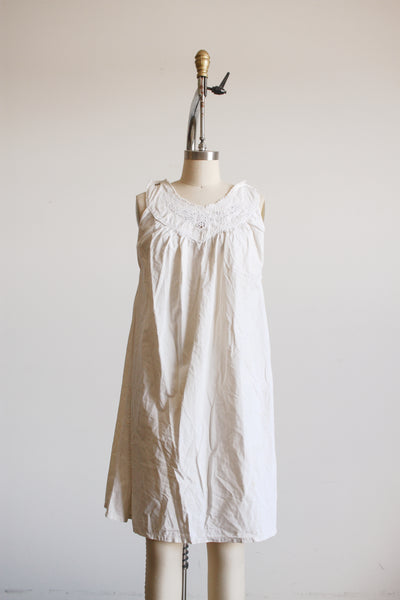 Antique White Eyelet Tent Dress M/L