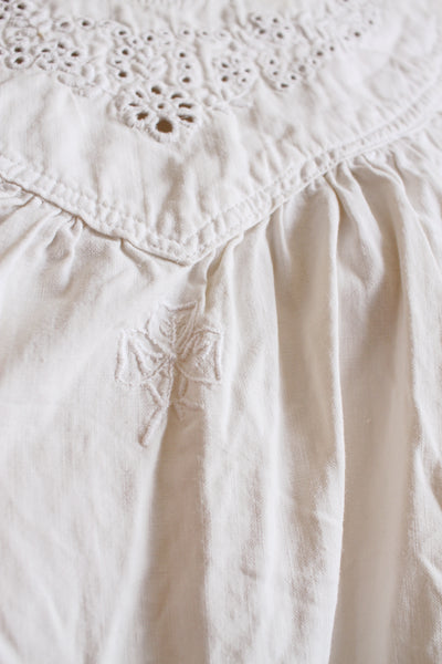 Antique White Eyelet Tent Dress M/L