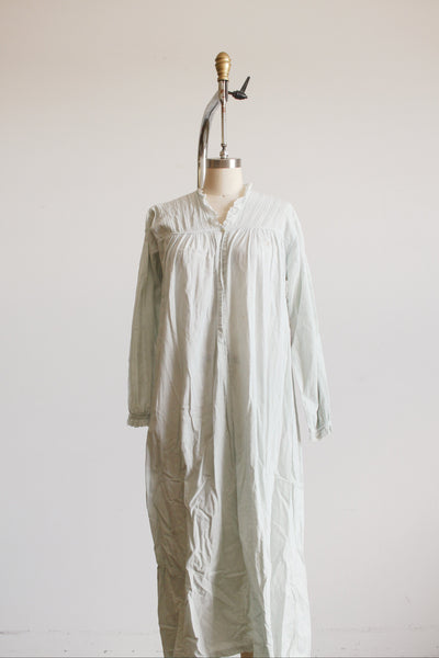 Antique Mint Dyed Button Down Dress M/L