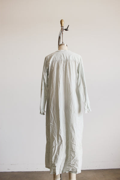 Antique Mint Dyed Button Down Dress M/L