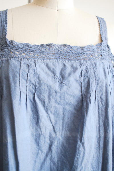 Antique Indigo Dyed Tank Dress L/XL