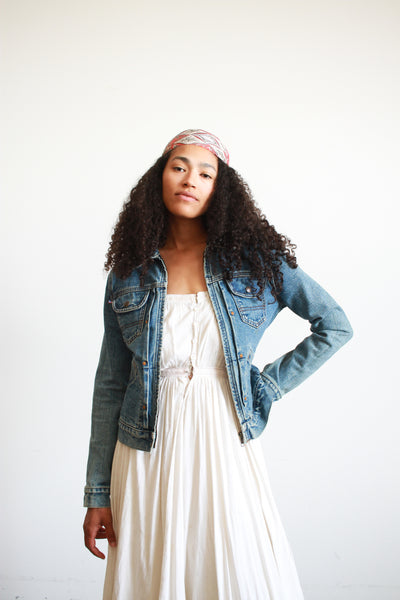 1990s Ralph Lauren Denim Fitted Jacket