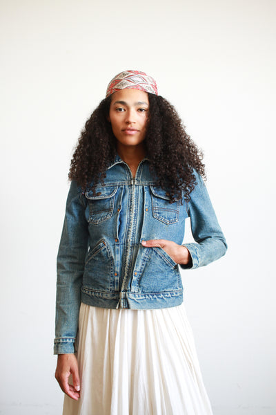 1990s Ralph Lauren Denim Fitted Jacket