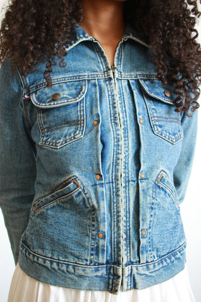1990s Ralph Lauren Denim Fitted Jacket