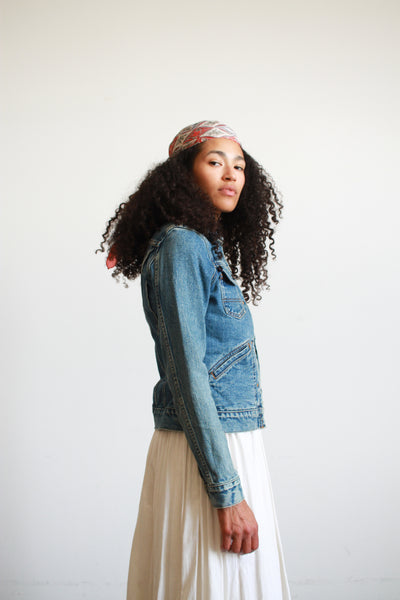 1990s Ralph Lauren Denim Fitted Jacket