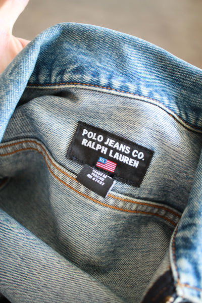 1990s Ralph Lauren Denim Fitted Jacket