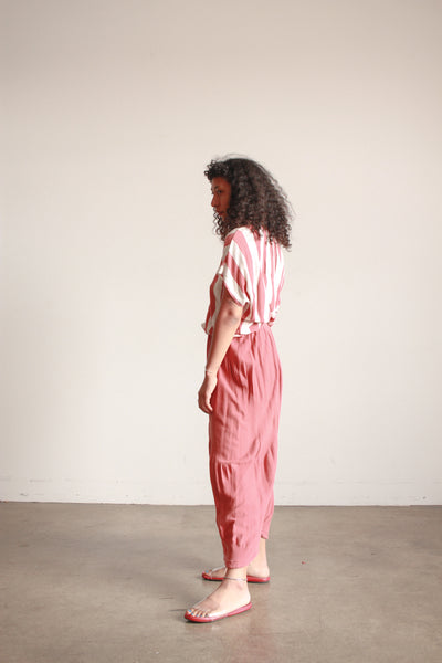 1980s Issey Miyake Salmon Knit Harem Pants