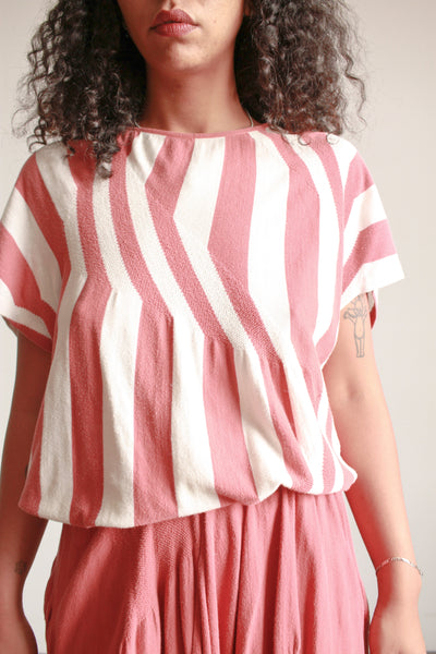 1980s Issey Miyake Salmon Knit Harem Pants