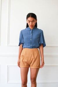 1990s Jil Sander Silk Drape Blouse
