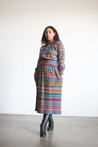 1970s Missoni Striped Wool Dress