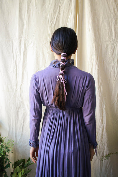 Edwardian Gauzy Iris-Dyed Dress