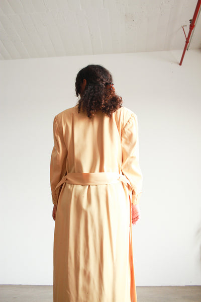 1940s Butterscotch Wool Structured Coat