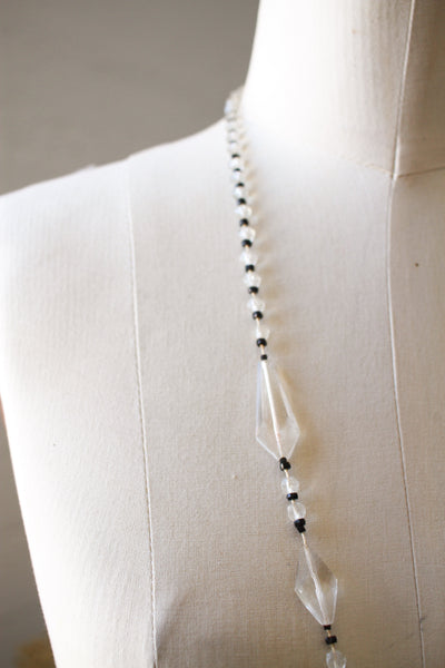 1920s Glass Beaded Long Necklace