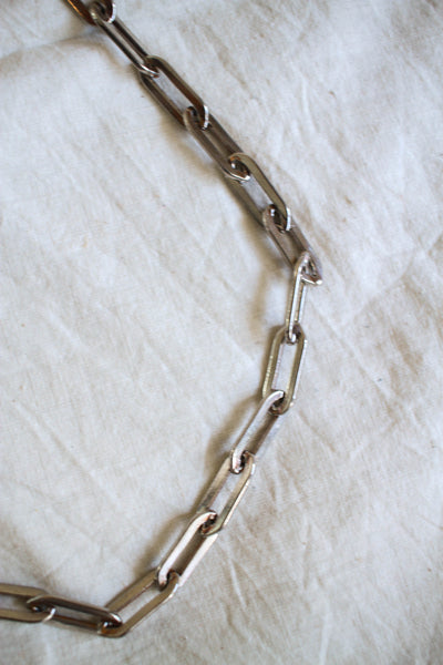 1980s Silver Chrome Chain-link Belt