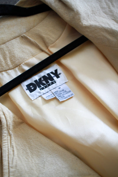 1990s DKNY Butter Suede Fringe Jacket