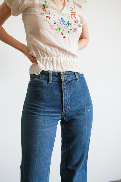 1970s Blue Denim Highwaist Mac Jeans