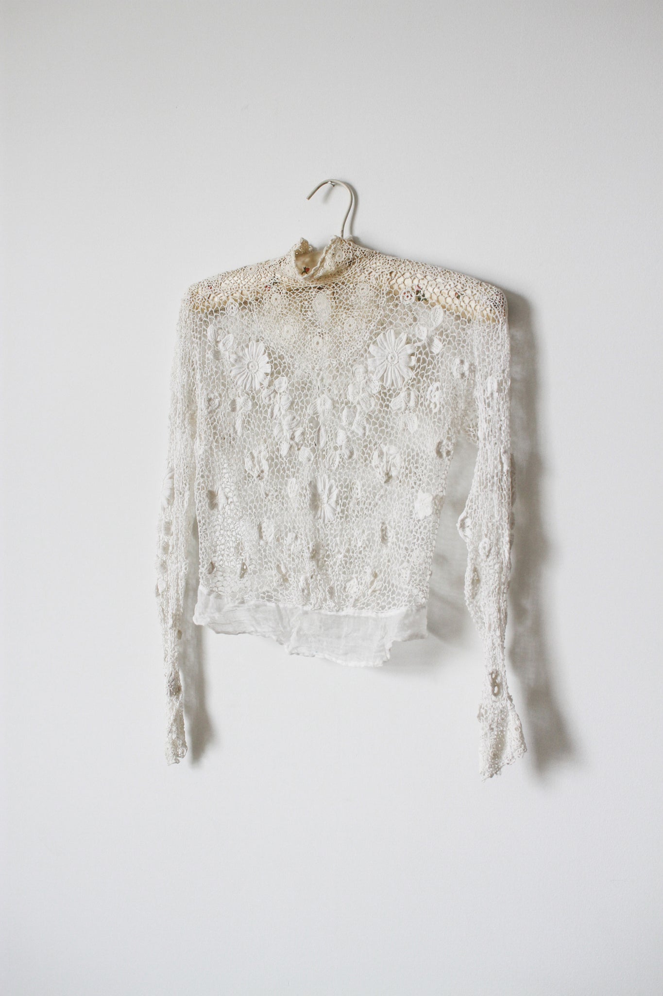 Victorian Cotton Crochet Knit Bodice
