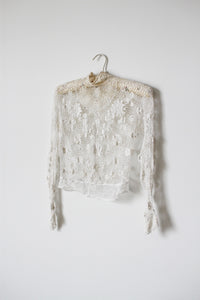 Victorian Cotton Crochet Knit Bodice