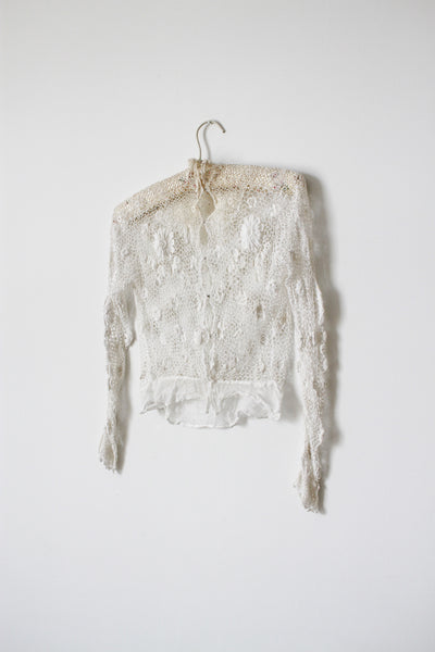 Victorian Cotton Crochet Knit Bodice