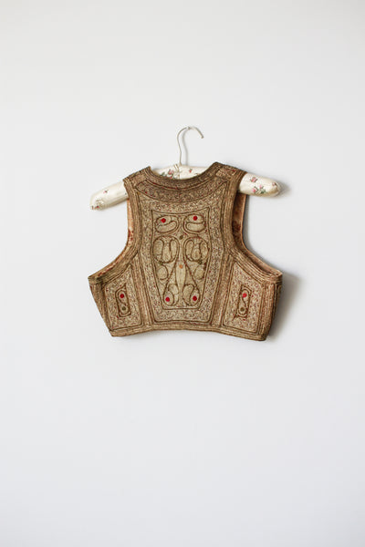 Antique Rare Traditional Albanian Metal Embroidered Vest