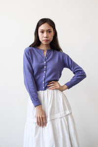 1950s Periwrinkle Cashmere Cardigan