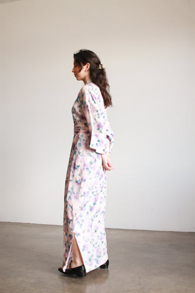 1960s Floral Print Dressing Gown