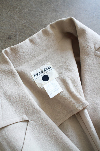 1980s Isssey Miyake Plantation Grey Crepe Three Piece Set