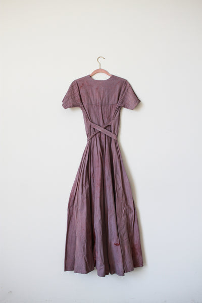 1970s Deadstock Cotton Dyed Maxi Dress