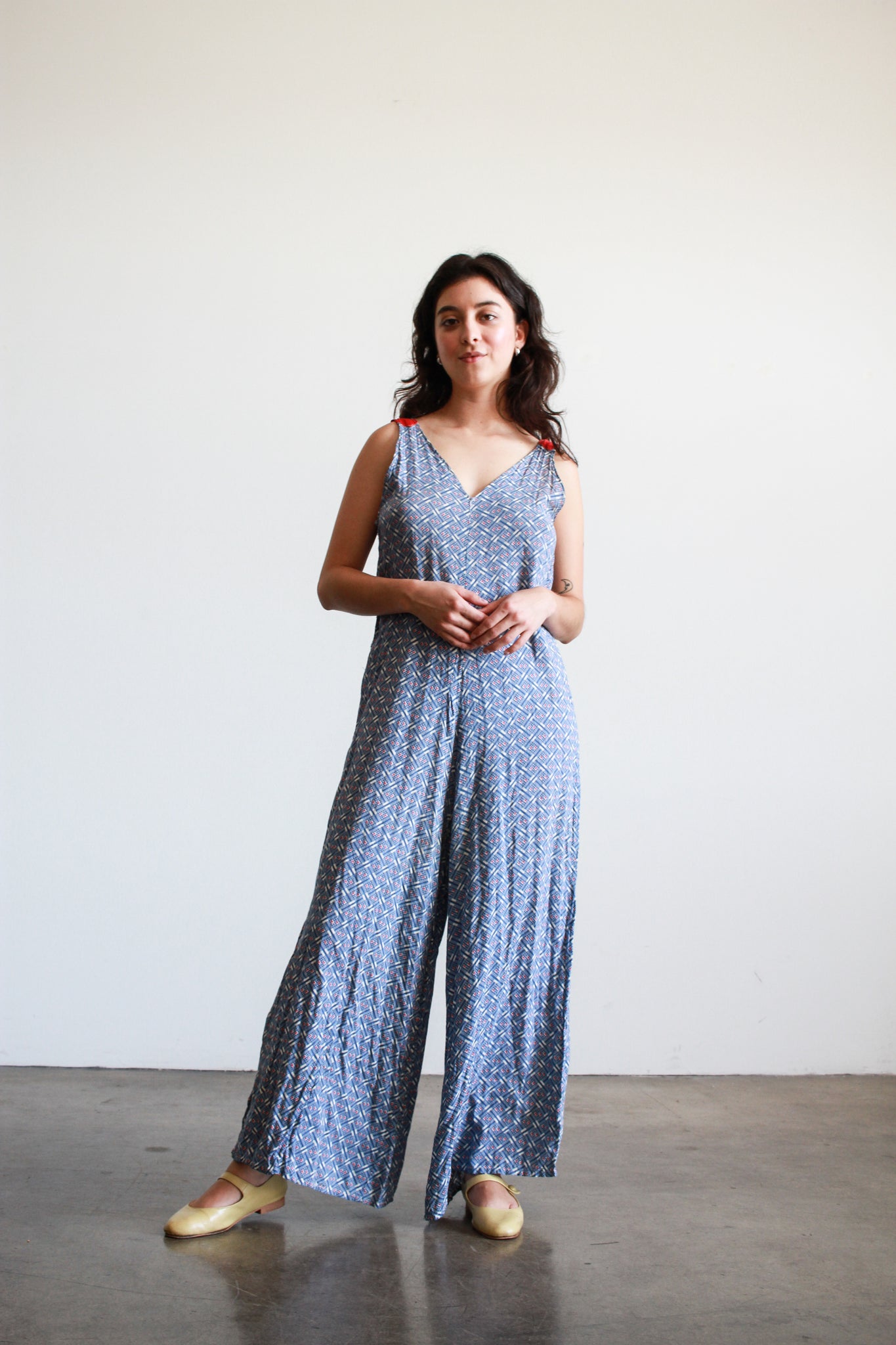 1930s Art Deco Print Beach Pajamas