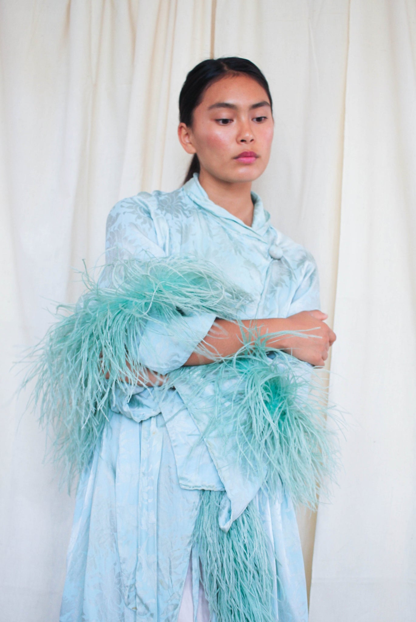 1920s Mint Ostrich Feathered Boa